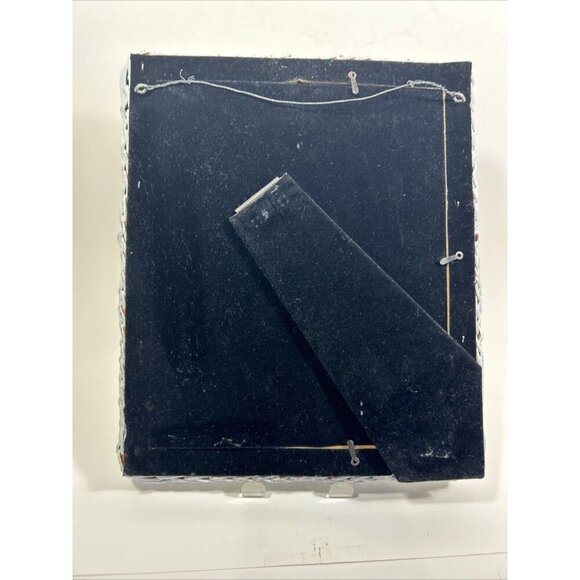 Woven Wicker Photo Picture Frame 8" By 10" Free-Standing Rattan Boho Beach House - Picture 5 of 10